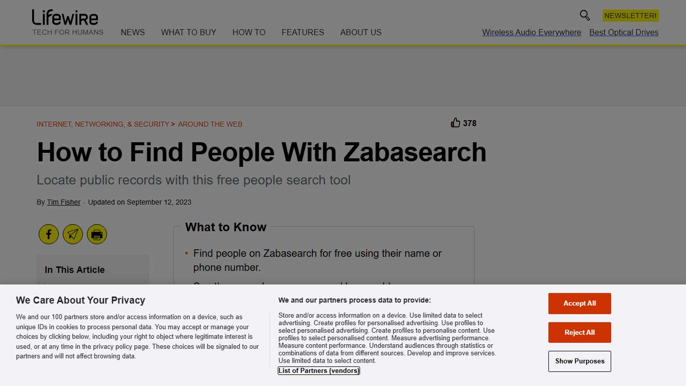 How to Find People With Zabasearch